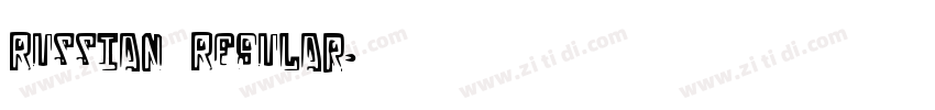 Russian Regular字体转换